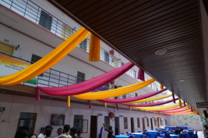 Cultural festival at one of the top colleges in Bengaluru celebrating tradition and student life.