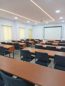 Smart classrooms at one of the best management colleges in Bangalore.