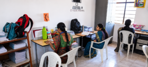 Student service initiatives at one of the MBA colleges in Bangalore.