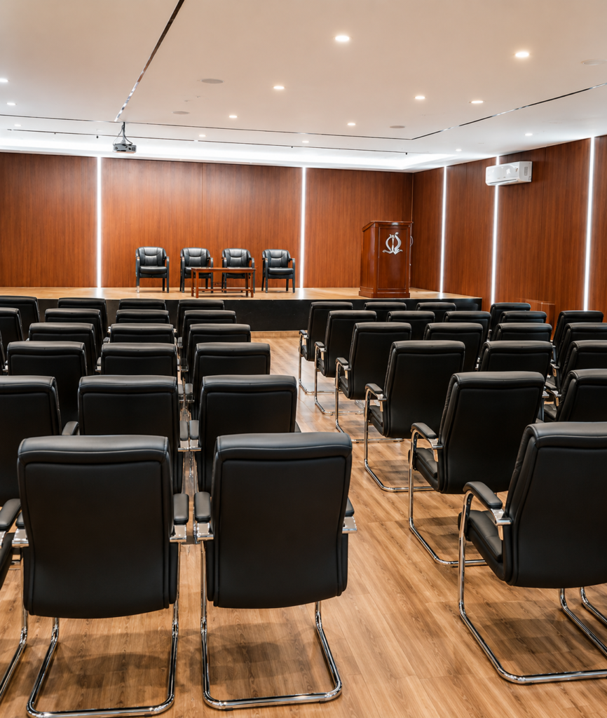 Seminar and conference facilities at one of the best management colleges in Bangalore for academic events.