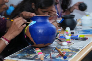 Students participating in arts, cultural festivals, and extracurricular activities at Silicon City College.