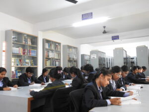 Library and learning resources available at one of the good colleges in Bangalore.