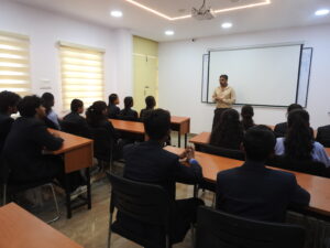 Guest lectures at one of the best management colleges in Bangalore.