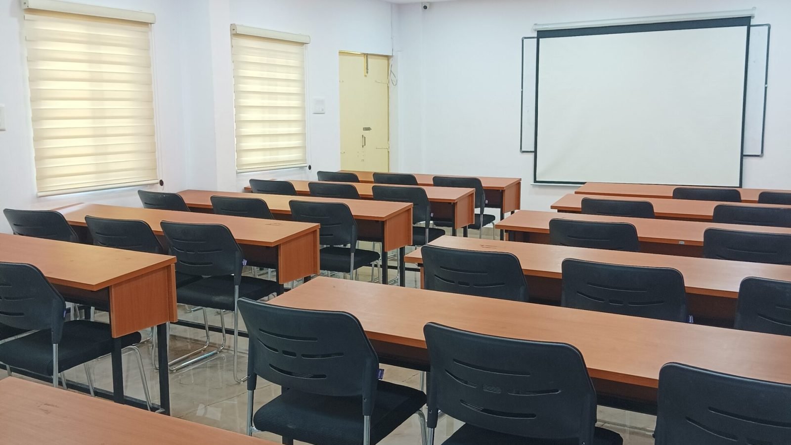 Smart classrooms at one of the best management colleges in Bangalore.